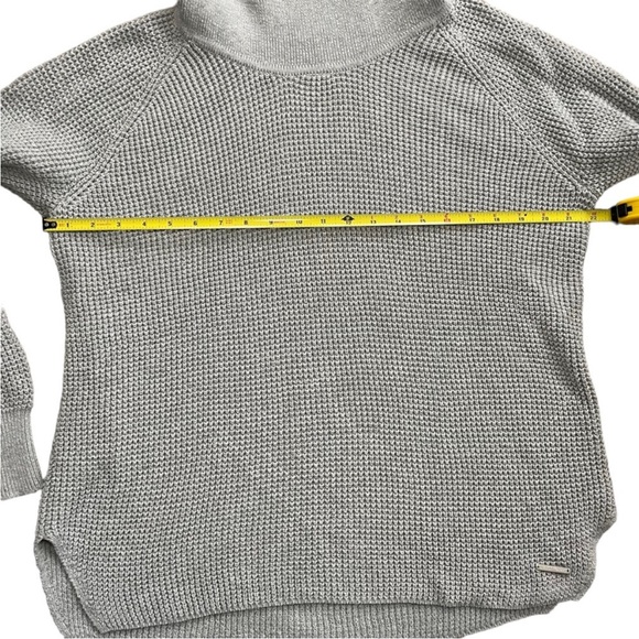 MICHAEL Michael Kors Women’s Cowl Neck Waffle Sweater Gray Size Large - Picture 10 of 10